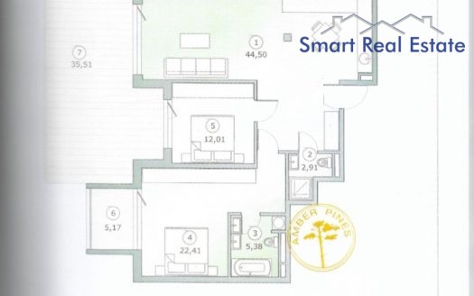 3 istabu dzīvoklis Asaru pr. 53, Jūrmalā.